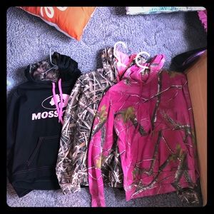 Three cameo sweatshirts that I have never worn